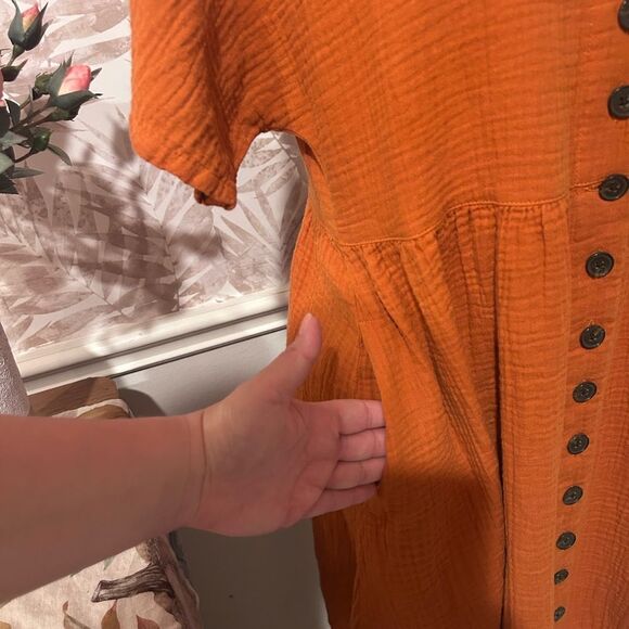 NWOT Madewell 100% Cotton Button-Front Mini Dress Size M - Picture 6 of 10